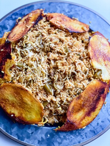 Vegan Persian Lubia Polo