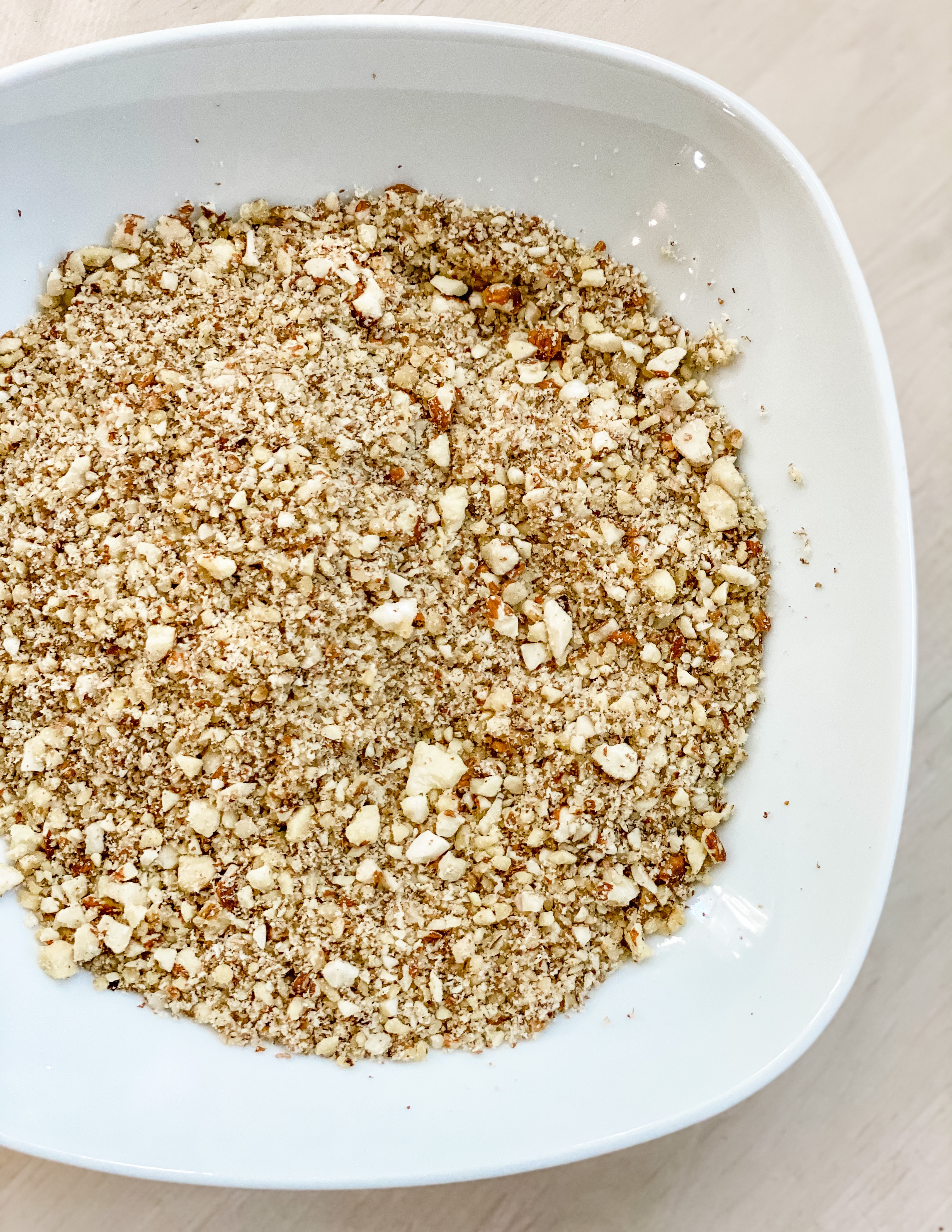 Crushed almonds