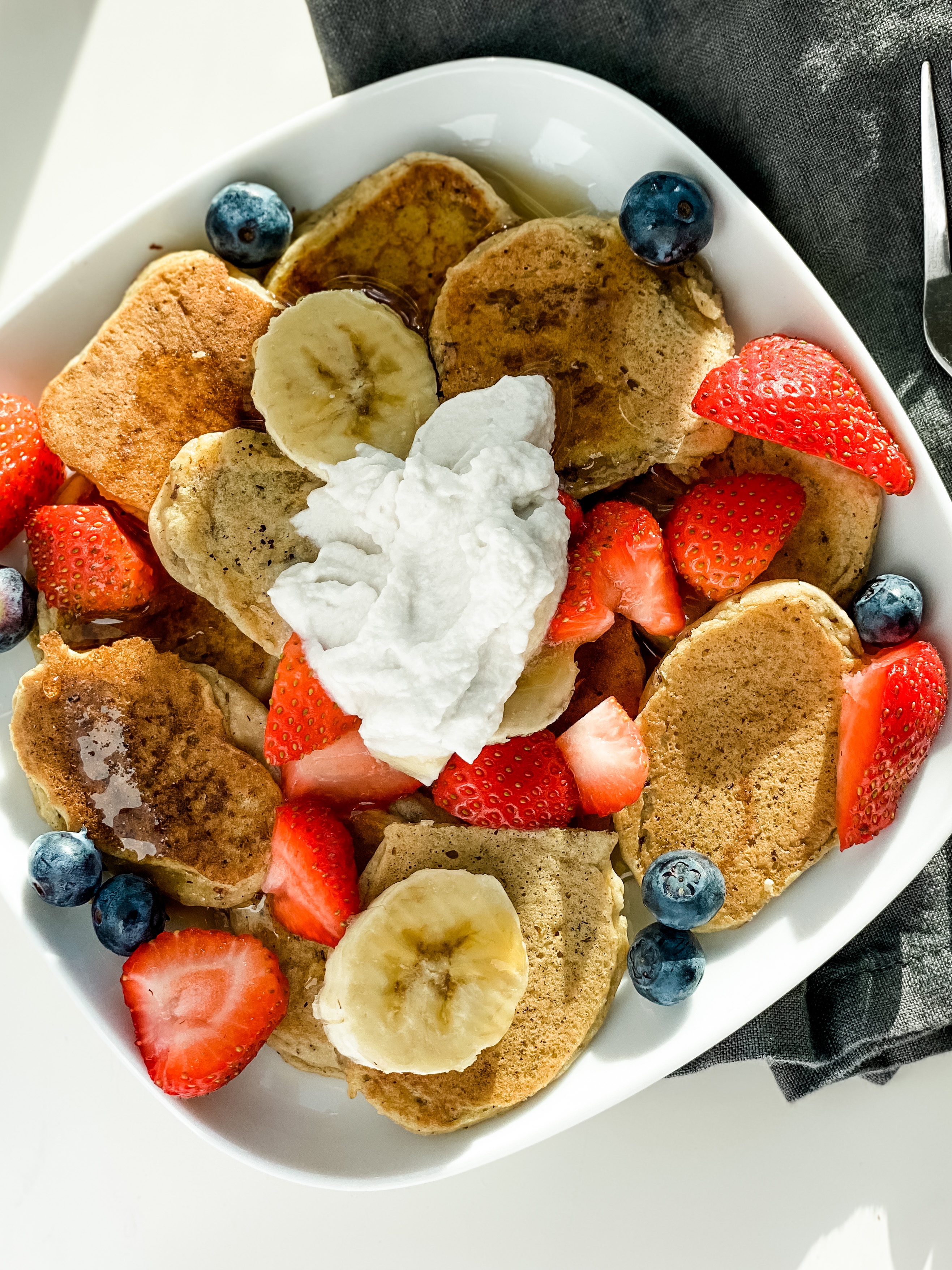Vegan baby pancakes