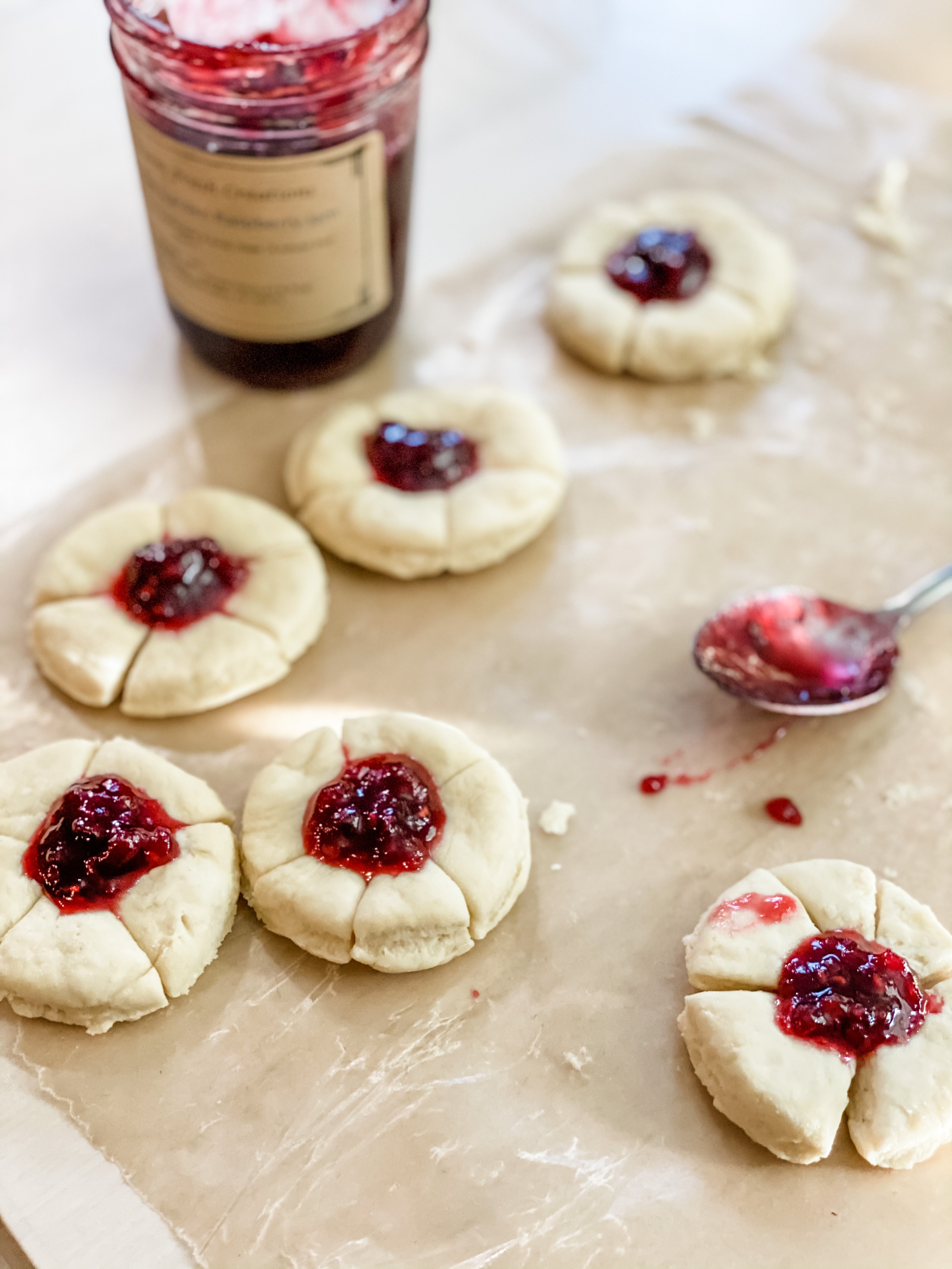 Vegan Jam Biscuits