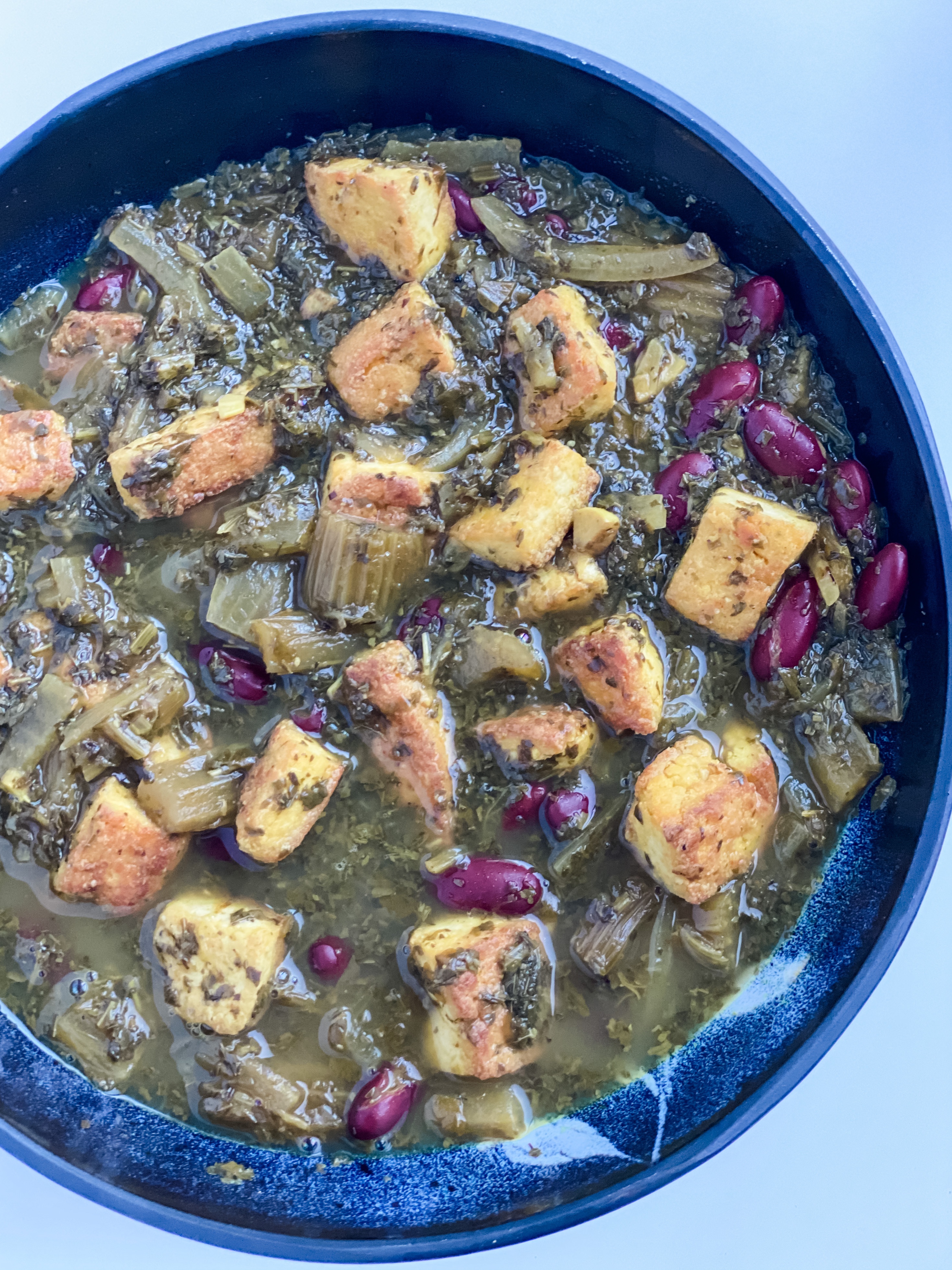 Khoresh Karafs, Persian Celery Stew, Vegan