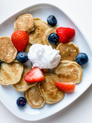 Vegan, dairy-free, egg-free, mini pancakes