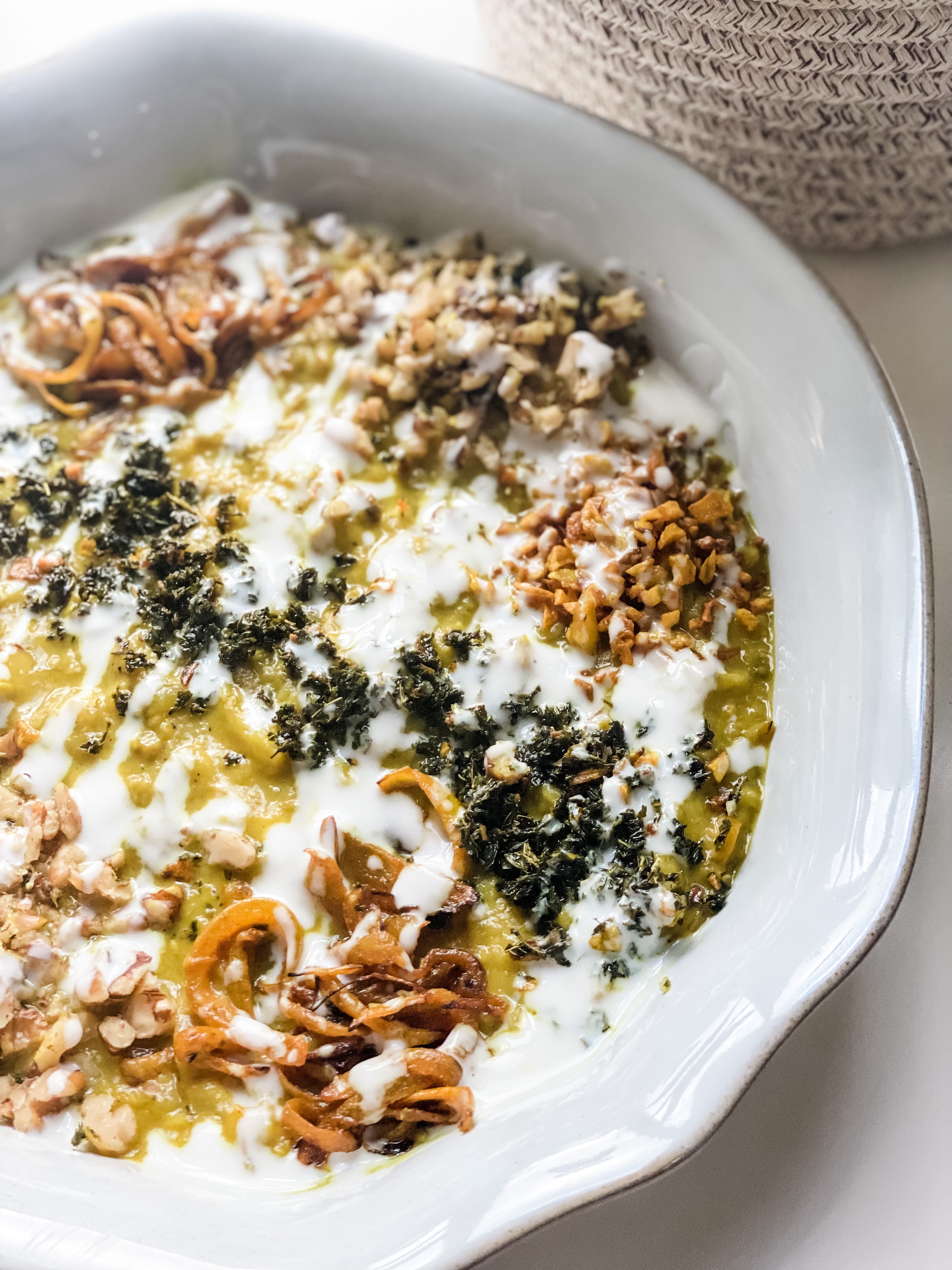 Vegan, plant-based, Persian, Iranian, Eggplant appetizer, Kashk-e-Bademjan