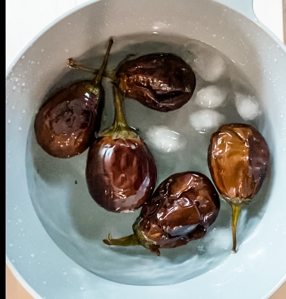 Vegan, plant-based, Persian, Iranian, Eggplant appetizer, Kashk-e-Bademjan