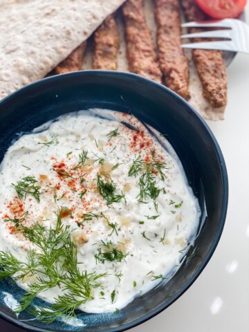Vegan, Plant-based, Persian, Iranian, Dried Shallot Dip Mast-o Musir
