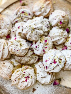 Vegan Iranian Persian Cream Puffs Dairy-free Noon-e-Khamei