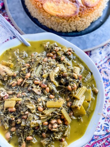 Vegan Koresh Karafs Celery Stew