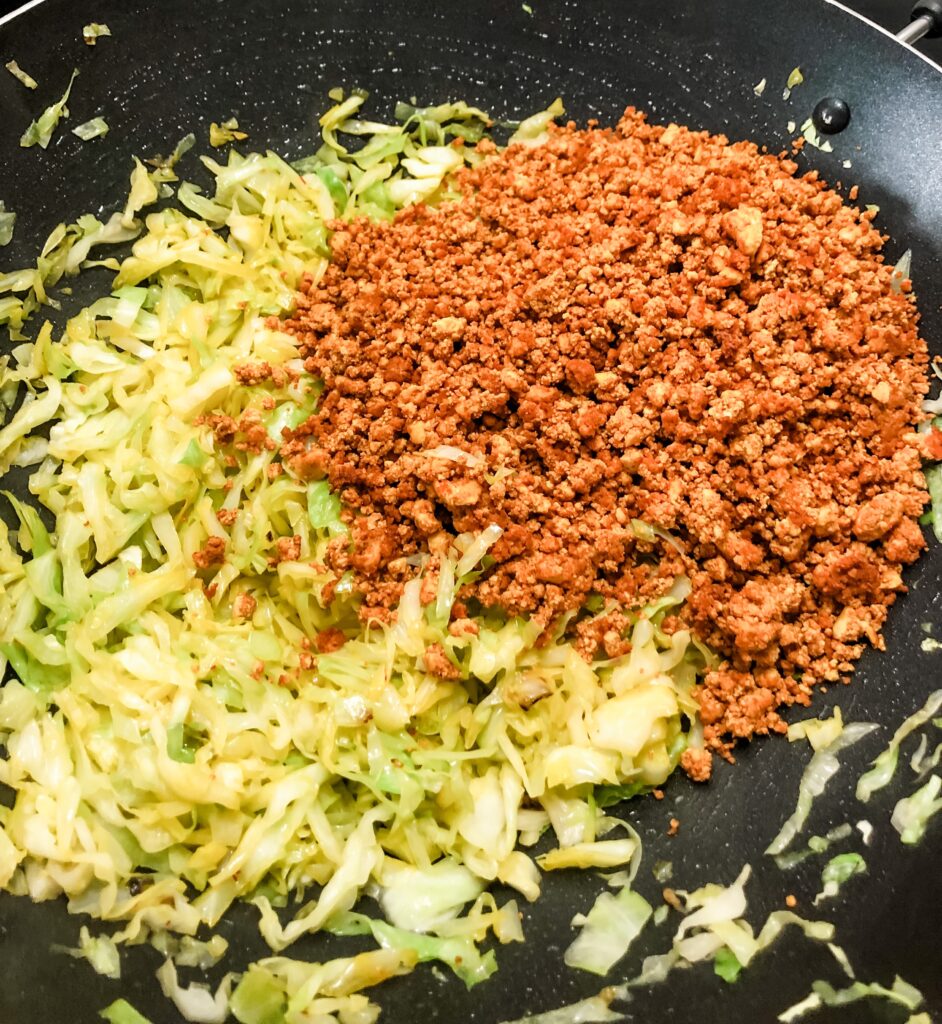 Vegan, plant-based, Iranian, Persian Kalam Polo Cabbage Rice