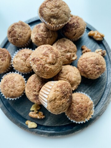 Vegan Mini Apple Cinnamon Muffins