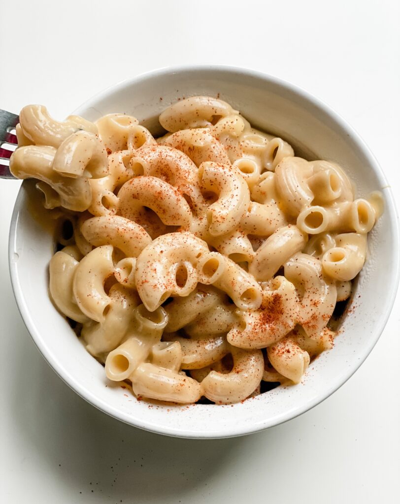Vegan, plant-based mac & cheese