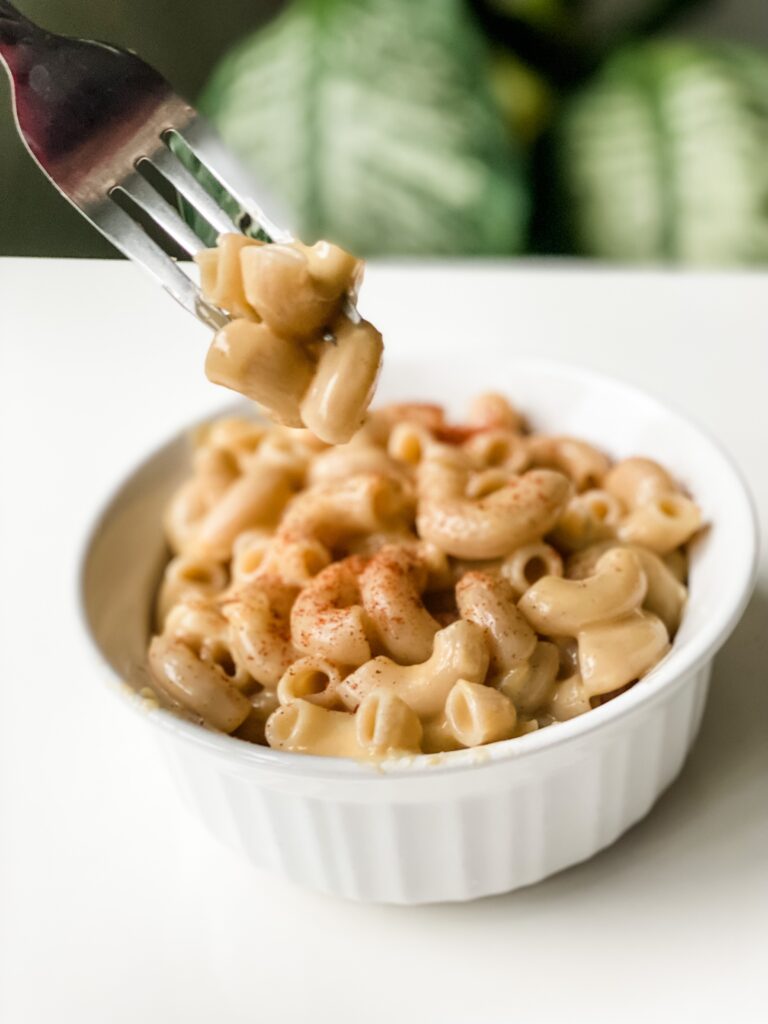 Vegan, plant-based mac & cheese