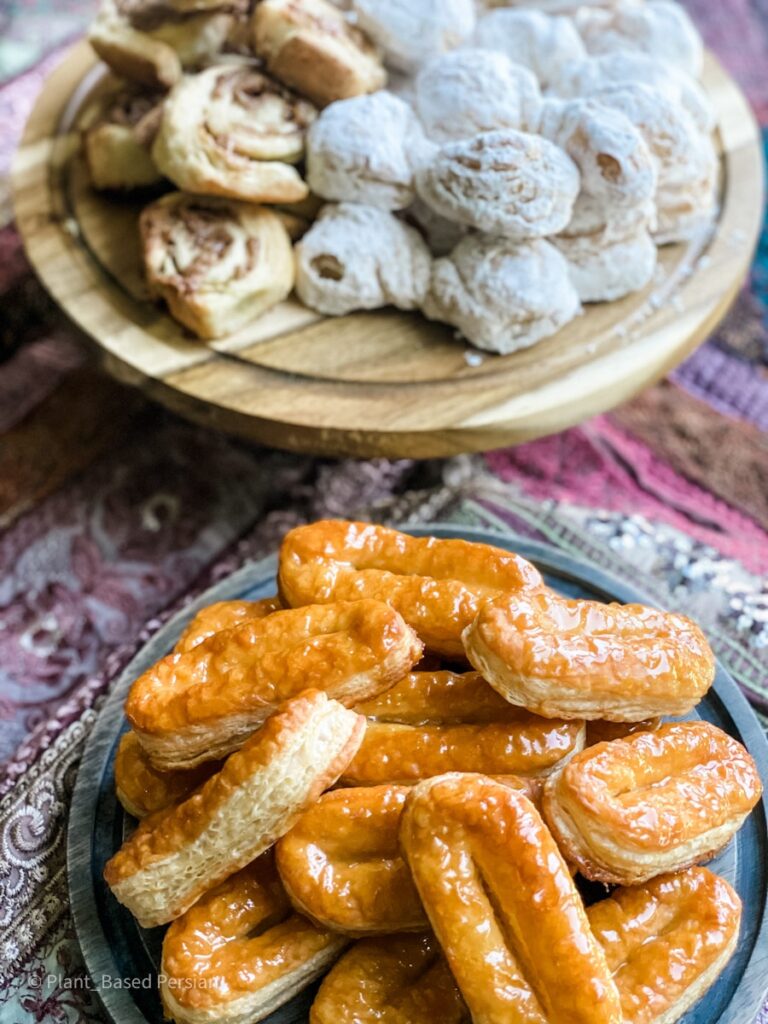 Vegan Persian Zabaan Puff Pastry