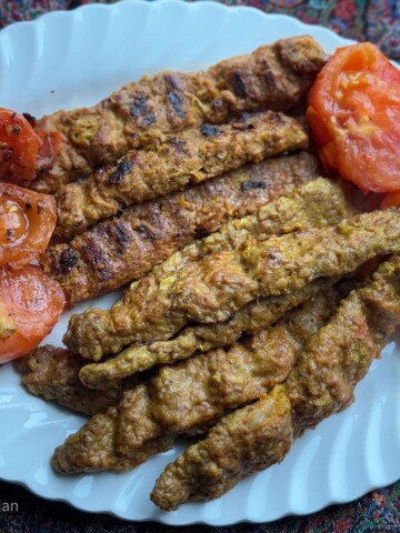 Best vegan kabob and grilled tomatoes