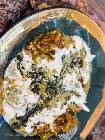 Vegan kashk bademjan