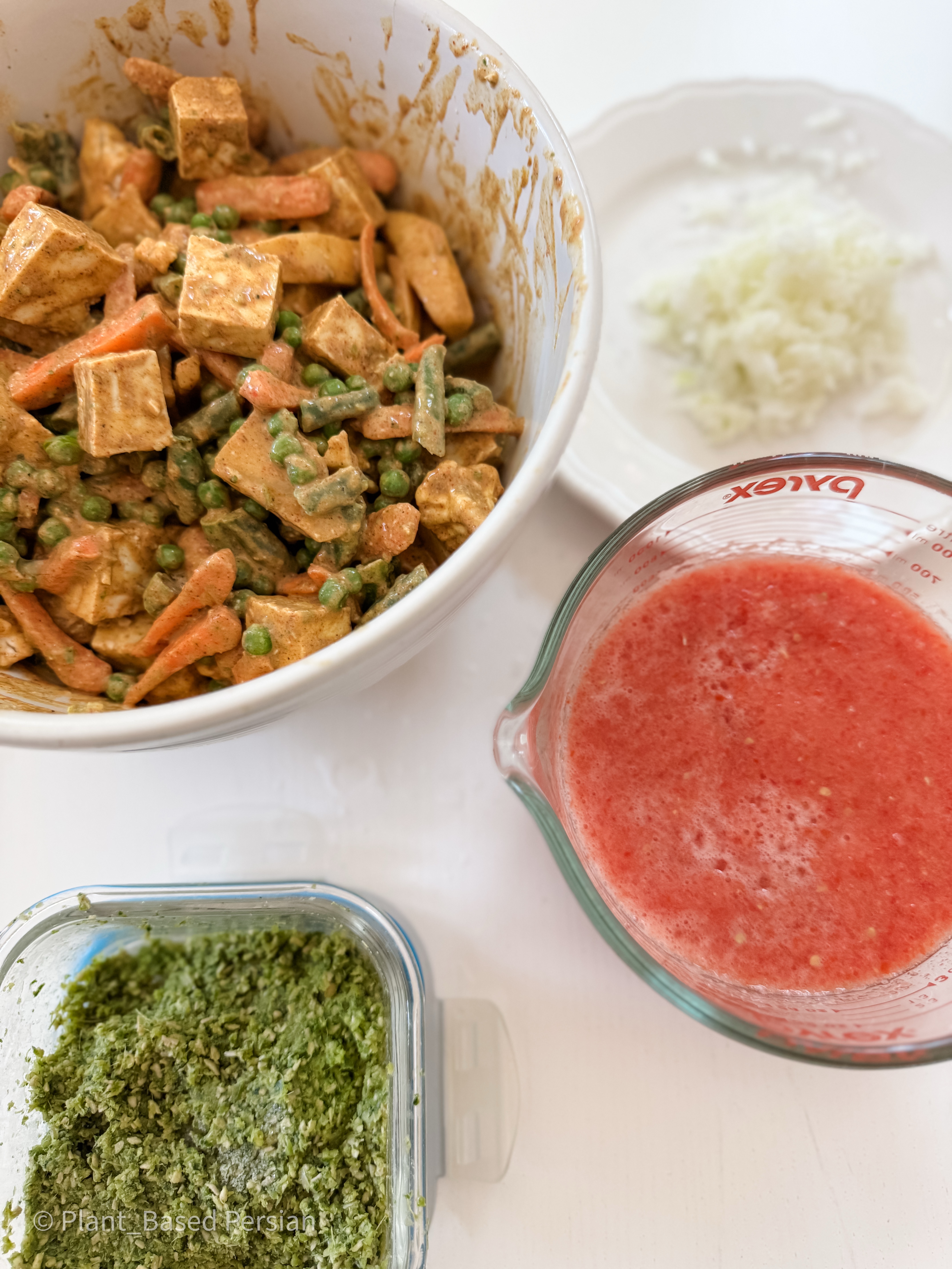 ingredients for tofu biryani