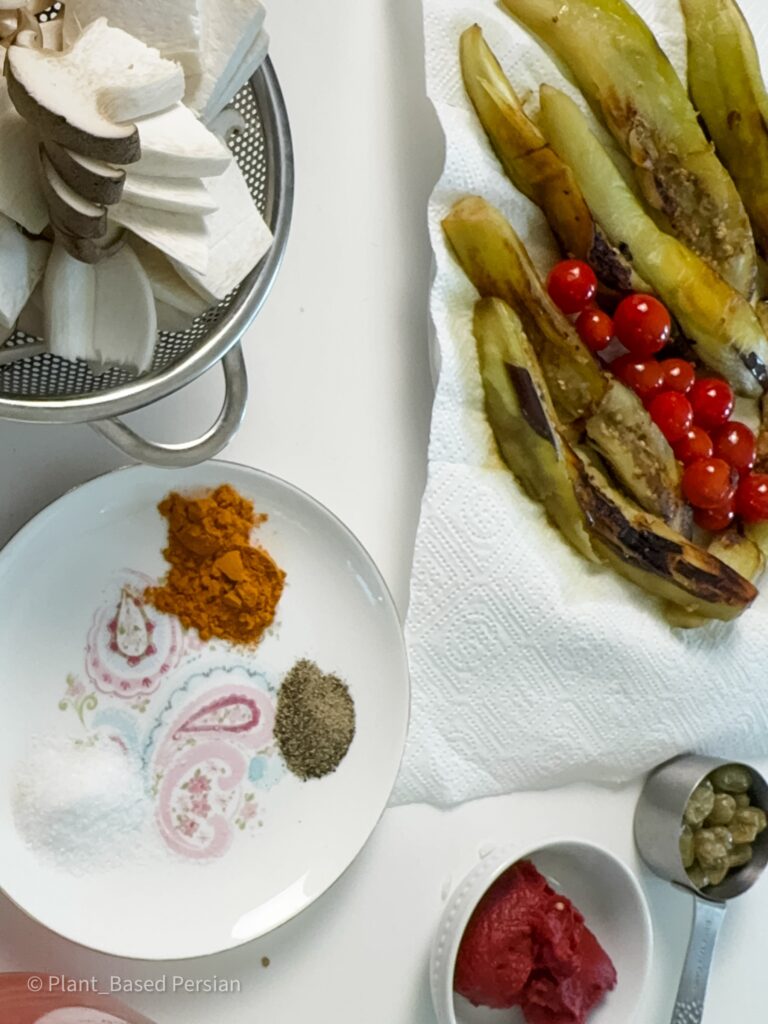 Fried eggplant 
