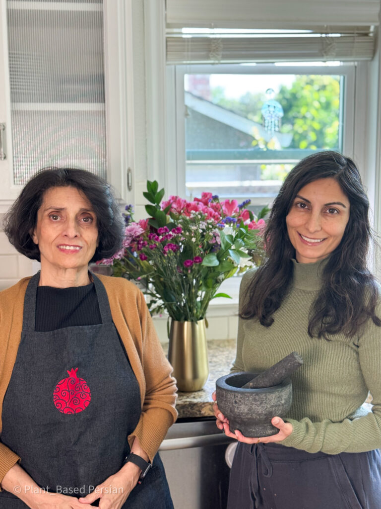 plant-based mother and daughter duo
